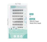TEMU Lashtalk Clear Band Lash Clusters son segmentos autoadhesivos de de pez para pestañas, que ofrecen un y . pestañas prensables no requieren pegamento y prepegadas con 60 clusters para una belleza