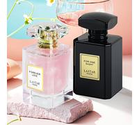 TEMU LASTAR Set de 2 Botellas Eau de Parfum para Mujeres, Perfume Shimmy Pink con Delicado y Frasco Elegante con Sexy, Duradero, Regalo de Navidad/Año (Paquete de 2) - 55ml