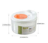 TEMU Lavadora y Secadora de Ensaladas Manual con Manivela - de Enjuague y Drenaje de Plástico Resistente para Cocina, Ensaladas, - Lavadora de Verduras Higiénica y Ahorradora de con Drenaje (Sin)