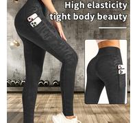 TEMU Leggings 5D Anti-Rasguños, Cintura Glúteos Transpirables, Mallas Deportivas Moldeadoras para Correr, Ropa Casual de Mujer