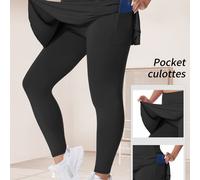 TEMU Leggings de Tenis con Falda y Bolsillos para Mujer Talla Grande, Capris Yoga y Ropa de Pickleball