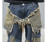 TEMU Leggings Holgados de Moda con Bolsillos y Corte Acampanado