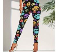 TEMU Leggings Suaves Ajustados para Mujer, Elegantes Medias de Moda para Vacaciones, Pantalones de Capa Coloridos con Base de Garra, Ropa Casual, Ropa de Abrigo, Pantalones al Tobillo