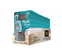 TEMU Leonardo Bolsas [16x85g] | Alimento húmedo sin para Gatos | Alimento Completo en prácticas raciones Individuales |