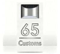 TEMU Letreros solares acrílicos personalizados - Números de casa iluminados personalizados - Adecuados para apartamentos, empresas, jardines, tiendas, etc. Como decoraciones de pared únicas