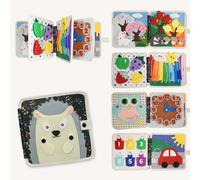 TEMU Libro de Aprendizaje de Fieltro DIY - Libro Interactivo de Historias 3D para el Aula - Educación Familiar y Escolar, Juguetes Educativos para Jóvenes