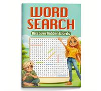 TEMU Libro de Búsqueda de Palabras para Niños | Descubre Palabras Ocultas y Mejora las Habilidades de Ortografía - Juego Mental Divertido