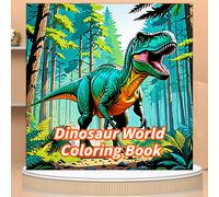 TEMU Libro de colorear de dinosaurios, 24 páginas, papel , líneas , patrones estéticos, regalo para fiestas, , Pascua, Navidad y Año , suministros y manualidades, papel acuarela, colores /negro/.