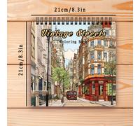 TEMU Libro de colorear en para mujeres - 8.3 X 8.3 pulgadas, 30 páginas, diseñado para adultos, a reducir el estrés y la ansiedad, de 100Gsm, para regalos de Año , , Pascua, Acción de Gracias y de la