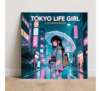 TEMU Libro de Colorear Lujo Chica Anime - 1 pieza 20×20cm 24 Páginas Impresión a Una Cara para Relajación Adultos, Regalo Ideal Día del Amor y Navidad для Fans