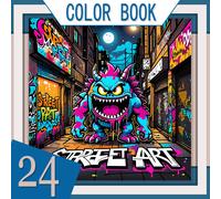 TEMU Libro de Colorear Mejorado con Páginas Gruesas de 24 Hojas y Estampado por un Solo para Dibujos y Pinturas para Adultos, Regalo Ideal para Familiares y , Presente para Fiestas Festivas