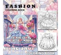 TEMU Libro de Colorear Vestido de Noche Edición Deluxe - 22 Páginas Gruesas, Diseño Divertido y Relajante, para Halloween, Navidad, Fiestas de