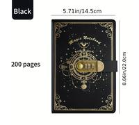 TEMU Libro de contraseñas retro A5, diario para , cuaderno , fácil, libro mágico de estrellas