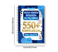 TEMU libro de crucigramas en español para adultos. Con más de 550 rompecabezas, un diseño moderno y texto grande. opción para y como un regalo para .