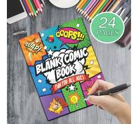 TEMU Libro de de Cómics | 24 páginas | Usa plantillas para dibujar y crear tu propia única, estimula la y del de dibujar
