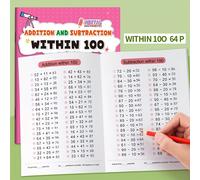 TEMU Libro de Ejercicios de Matemáticas para Preescolar a Primaria: Práctica de y con Números 10//100