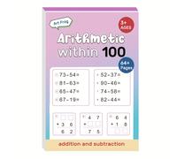 TEMU Libro de ejercicios matemáticos de adición y sustracción de 64 páginas/libro, libro de ejercicios de aritmética , cuaderno de ejercicios, versión en inglés