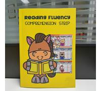 TEMU Libro de entrenamiento de comprensión lectora en inglés con oraciones breves, ejercicios de frecuentes y tira para fluidez lectora