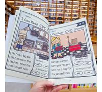 TEMU Libro de Lectura CVC de 120 Páginas: Práctica de Fluidez con Cuentos Cortos, Entrenamiento de Visuales y Ejercicios de Vocabulario para Principiantes - Cuaderno de Comprensión a Color