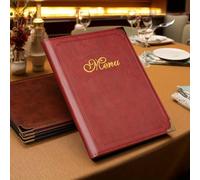 TEMU Libro de Menú Sueltos de PVC de A4 para Recetas, de Precios y Guía de Servicio en Hoteles