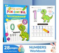 TEMU Libro de Números Mágicos para Niños | Cuaderno de Práctica de 28 Páginas | Juego Educativo Temprano | Libros de Actividades Infantiles | Regalo Ideal