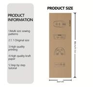 TEMU Libro de Patrones para Coser Zapatos de Bebé - Plantillas de Confección de Prendas DIY a con Instrucciones para Botines y Calzado de Bebé para Principiantes, de Ropa a (Papel)