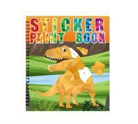 TEMU Libro de pegatinas de 1 pieza que vida marina y temática de dinosaurios, múltiples diseños, regalo para fiestas, libro 11 diseños diferentes