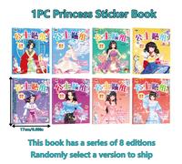 TEMU Libro de Pegatinas Princesa para Niñas - Actividad Divertida y Creativa | Mejor Juguete Educativo de Viaje, Regalo de Cumpleaños o Fiesta, Versión en Chino