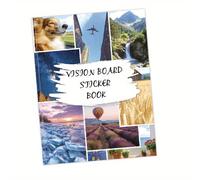 TEMU Libro de Pegatinas , un Manual y Herramienta de Motivación Visual, Contiene 170 Pegatinas, Frases Inspiradoras, Ilustraciones y Más , Usa Pegatinas y Gráficos para Planificar, y o Ideales