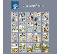 TEMU Libro de Stickers con Tema de Cuentos Literarios | Autoadhesivo, , de Dibujos Animados Mezclados, Forma Irregular, Adecuado para Fundas de Teléfono, Botellas de Agua, Diarios