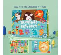 TEMU Libro Silencioso de Pegatinas para Niños, Libro de Actividades Educativas y Juego de Rompecabezas de