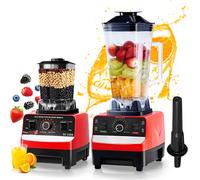 TEMU Licuadora Automática Digital 2000W - Mezclador Profesional Comercial, Gran Capacidad de 2L y Cuchilla de Acero , Mezclador Fijo Ideal para Helados, Batidos y Exprimidores de Cocina