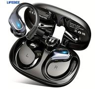 TEMU LIFEBEE Auriculares Inalámbricos Diseñados para Correr y Deportes, con Gancho para , Pantalla LED, Sonido Estéreo de , Auriculares In-Ear con Cancelación de Ruido y Micrófono Incorporado
