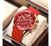 TEMU LIGE Reloj Deportivo de Cuarzo IP68 Resistente para Hombre con Correa de Silicona, Ideal para el Estilo y de Hombres y Mujeres