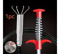 TEMU Limpiador de desagües con 4 , una herramienta flexible de agarre adecuada para desatascar fregaderos de cocina, desagües, tuberías y inodoros utilizando un tubo de