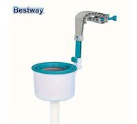 TEMU Limpiador de superficie de piscina de 800 GPH de Bestway - Instalación fácil, ajustable, material ABS/PP duradero, adecuado para filtros de 530 galones +, BESTWAY