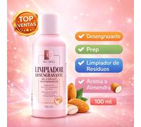 TEMU Limpiador de Uñas de Almendras 100ml - Gel Desengrasante, Semi-Permanente, Preparación de Uñas, Limpiador de Residuos, de Uñas, Manicura Profesional