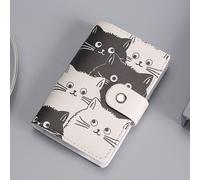 TEMU Lindo Soporte para Tarjetas de Anime de Gato de Dibujos Animados y Negro, Diseño Mini Ultra Delgado con Gran Capacidad para , Contra la Desmagnetización
