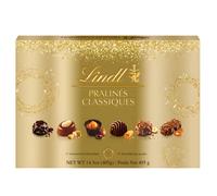 TEMU Lindt Pralinés Classiques 405 g - Caja de 37 Bombones de Chocolate Suizo - 6 Variedades Gourmet - Ideal para Regalo o Navidad