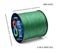 TEMU Línea de pesca PE de 8 hebras, con una de 300M/500M de línea principal, disponible en opciones de trenzado verde//multicolor, duradera y resistente al para accesorios de pesca en .