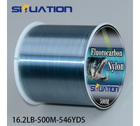 TEMU Linea de pesca precursora SIIUATION 500M-546YDS, línea principal especial deslizante para y lanzamiento con caña marina, línea de nailon fluoroalcantrón ultrablanda