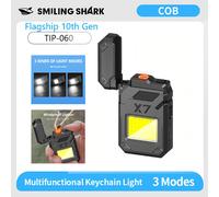 TEMU Linterna COB Smiling Shark, recargable con encendedor, luz de bolsillo mini fácil de llevar, luz de trabajo superbrillante de gran , luz portátil, para senderismo, , espeleología, , : TIP-060
