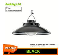 TEMU Linterna de Camping Vintage | Luz de Tienda LED Recargable por USB | Batería de Litio de 1200mAh | Dual con Gancho | Material ABS Duradero | Ideal para y Cocina al | Acabado , Gadgets de Camping