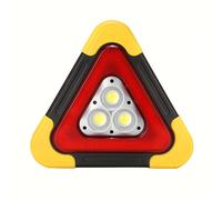 TEMU Linterna de Emergencia Solar LED de Visibilidad - Portátil, Multifuncional con Mango Ajustable y Carga USB, Ideal para Accidentes en y (Batería Incluida)