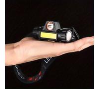 TEMU Linterna Frontal Recargable Súper Y Con LED, Ángulo Y Correa Ajustables, Lámpara Frontal, Linterna Para Correr, Acampar, En Bicicleta Al Aire