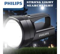 TEMU Linterna LED Philips Super - Recargable, Luminosidad con Carga USB Tipo-C, Batería Ultra Grande de 3000mAh, Portátil para Emergencias al y Coche