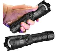 TEMU Linterna LED recargable de capacidad con zoom táctico, que una batería de 1200 mAh incorporada, ideal para emergencias al , pesca y camping.