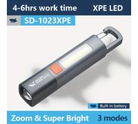 TEMU Linterna LED Smiling Shark SD1023 con XPE Super , con Gancho, Luz de Camping Recargable por USB, , para Exteriores, Hogar y Emergencias, Luzes de Senderismo