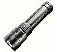 TEMU Linterna LED Ultrabrillante de 1500 con Batería Recargable por USB, Luz Trasera COB Ajustable - de Energía Súper Potente (), Impermeable, 4 para Acampar, Cazar y al , Linterna Recargable