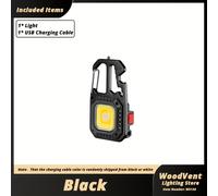 TEMU Linterna Mini COB Recargable, Multifuncional y Portátil con Abrebotellas, Linterna de Cadena Magnética, de Iluminación, Carcasa Duradera para Pesca Nocturna, Camping, , etc